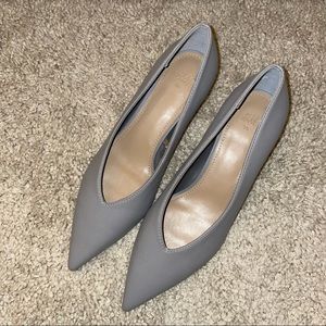 H&M - Grey Pointed Heels Pumps Size 6
